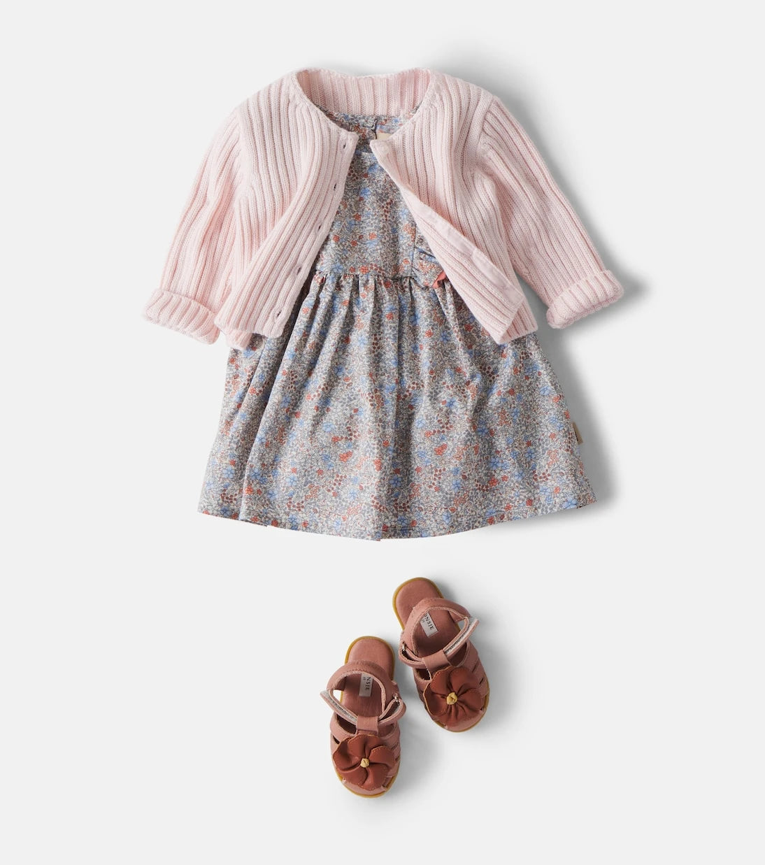 Wheat - Baby Sofia floral cotton dress
