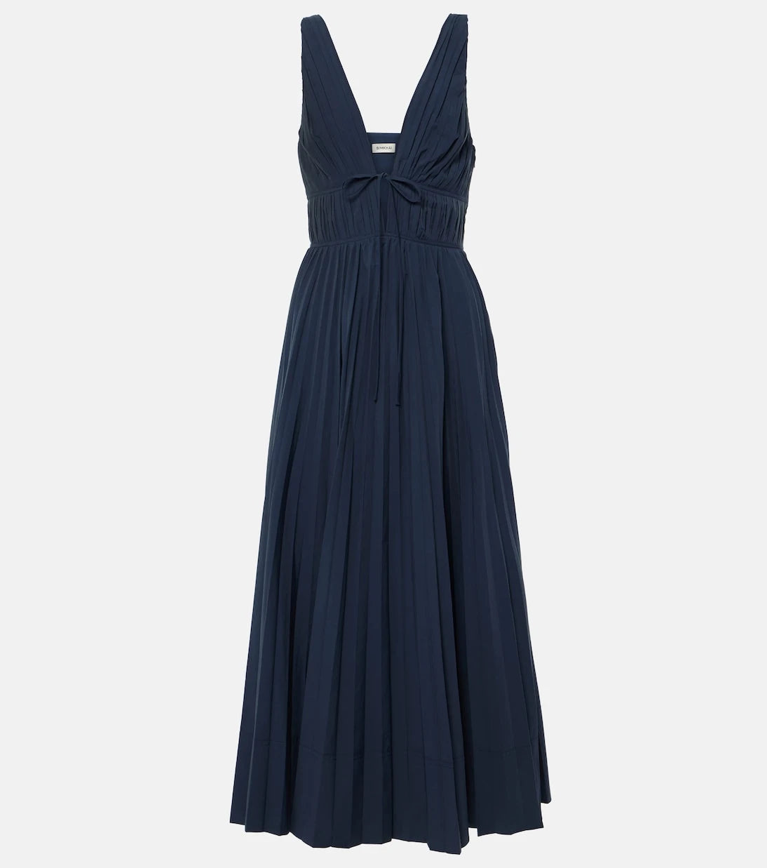 Simkhai - Stephanie plissé cotton-blend gown