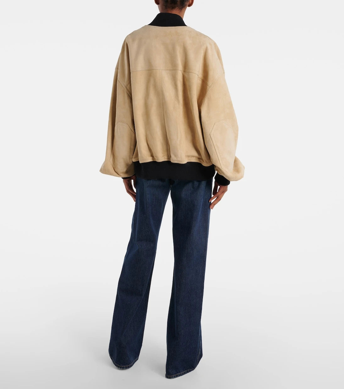 Khaite - Spence suede bomber jacket
