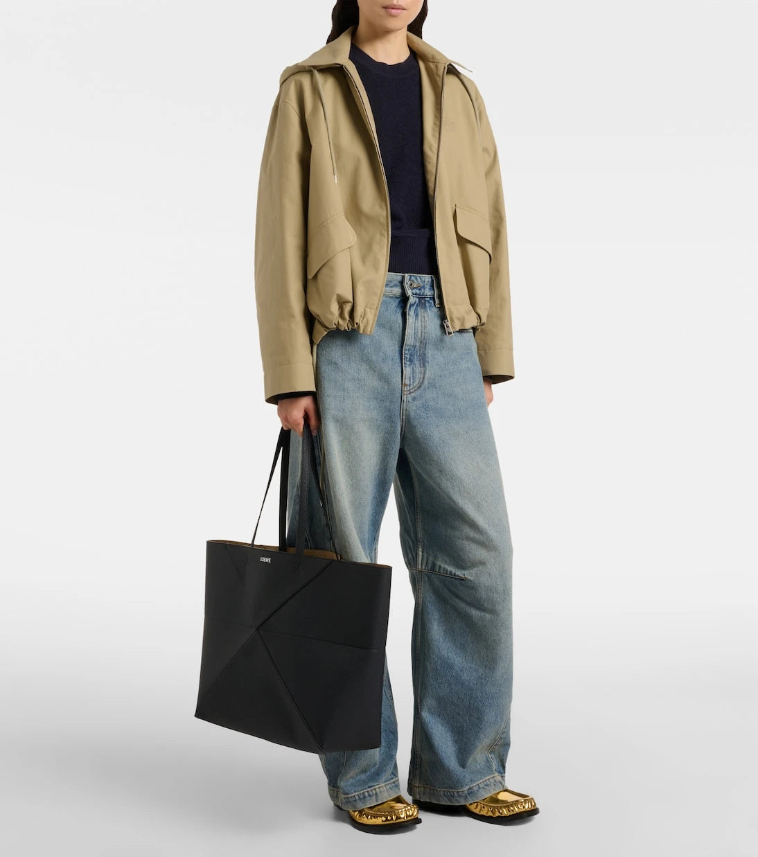 Loewe - Puzzle Fold Large leather tote bag