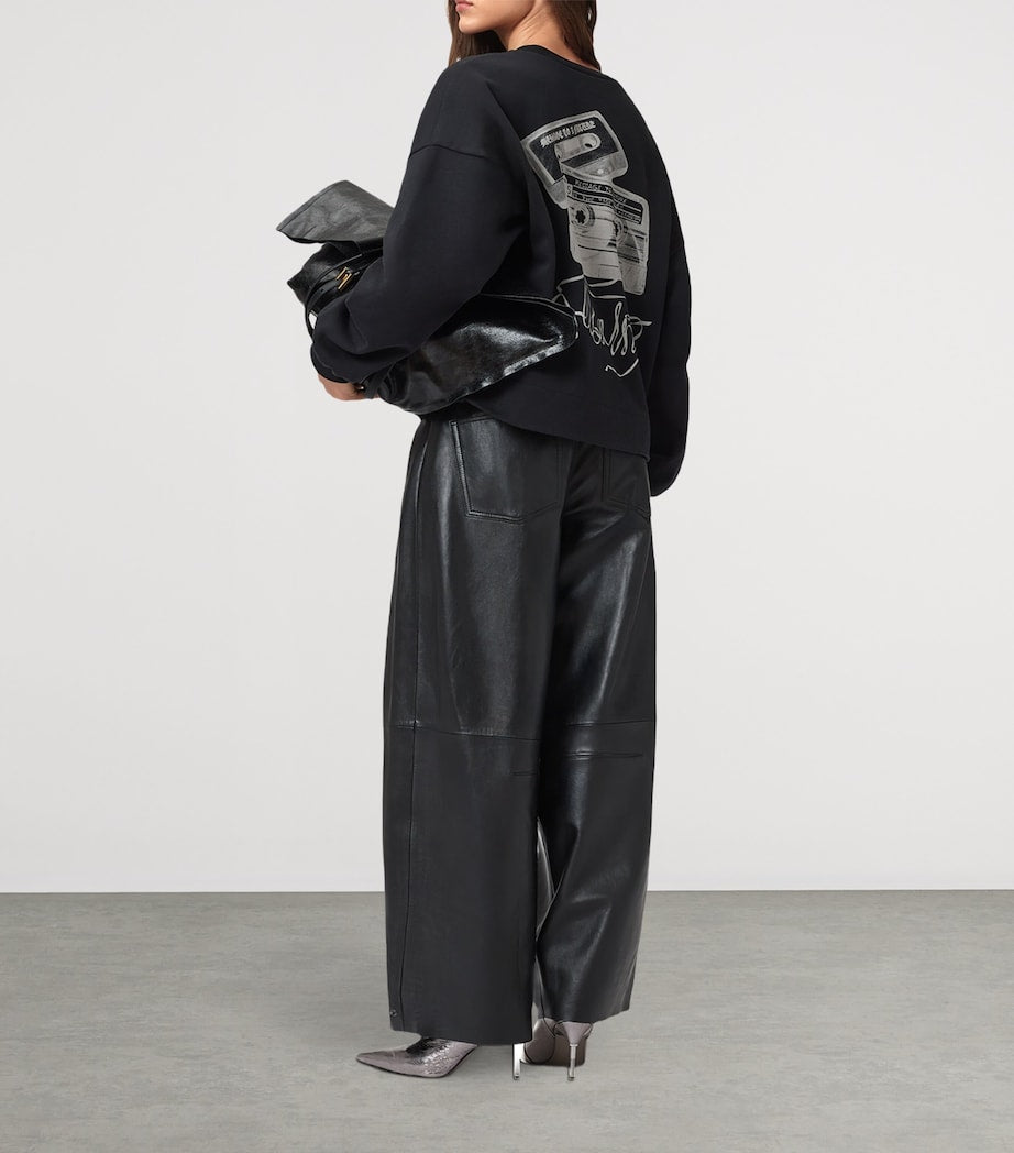 AllSaints Black Reel Print Lila Sweatshirt