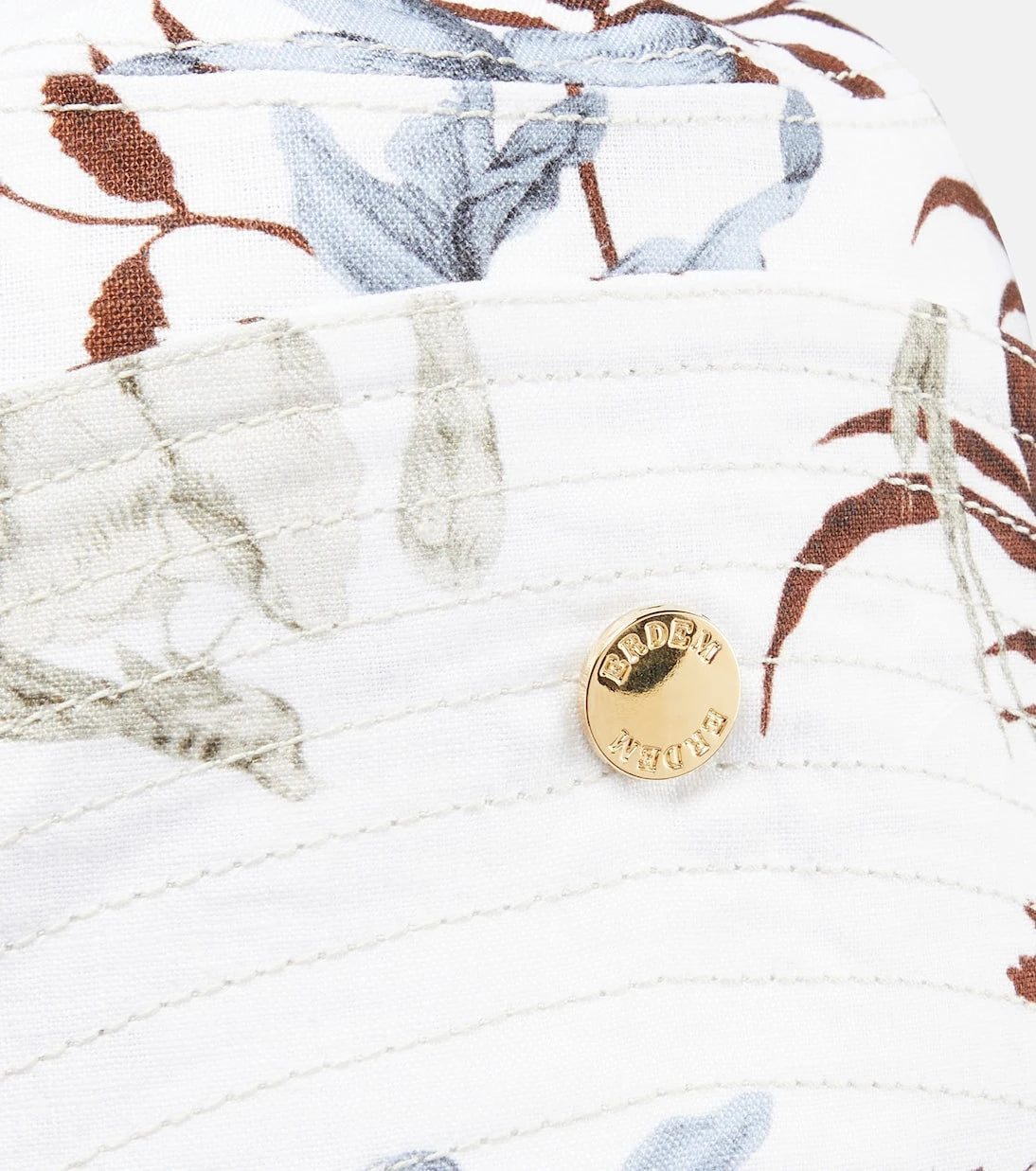 Erdem - Floral linen-blend bucket hat