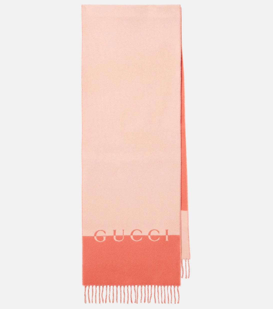 Gucci - Logo wool and cashmere scarf