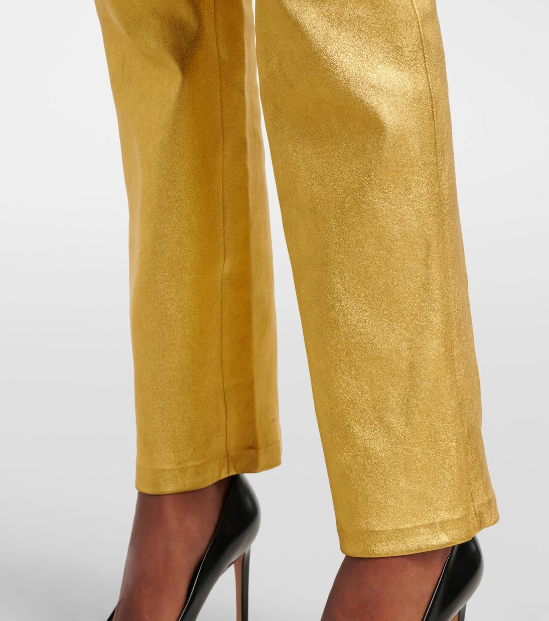 Stouls - JP Long metallic leather slim pants