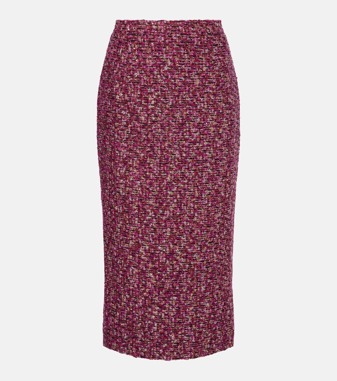 Alessandra Rich - Sequined tweed midi skirt