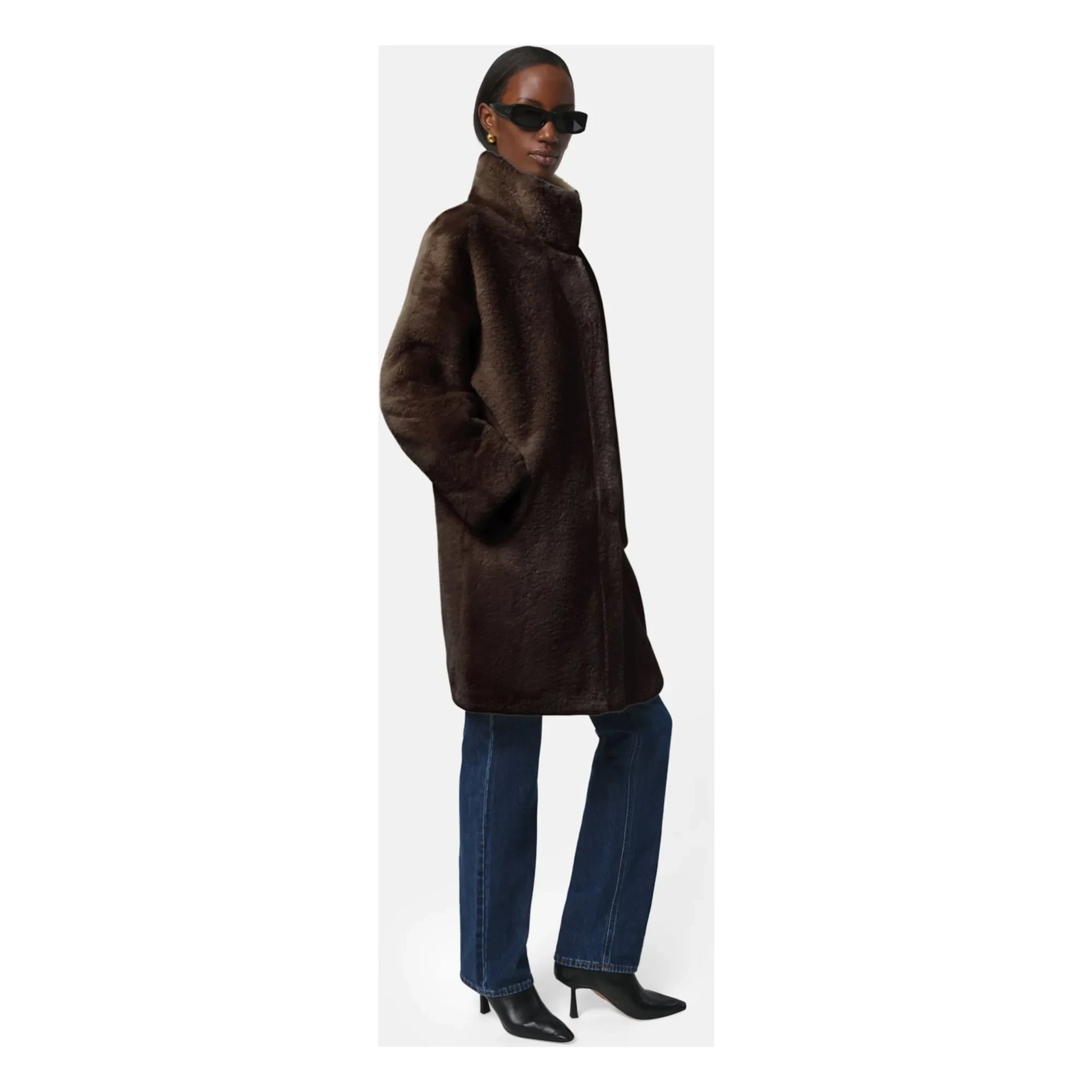 Apparis - Blair Coat Recycled Fiber | Brown