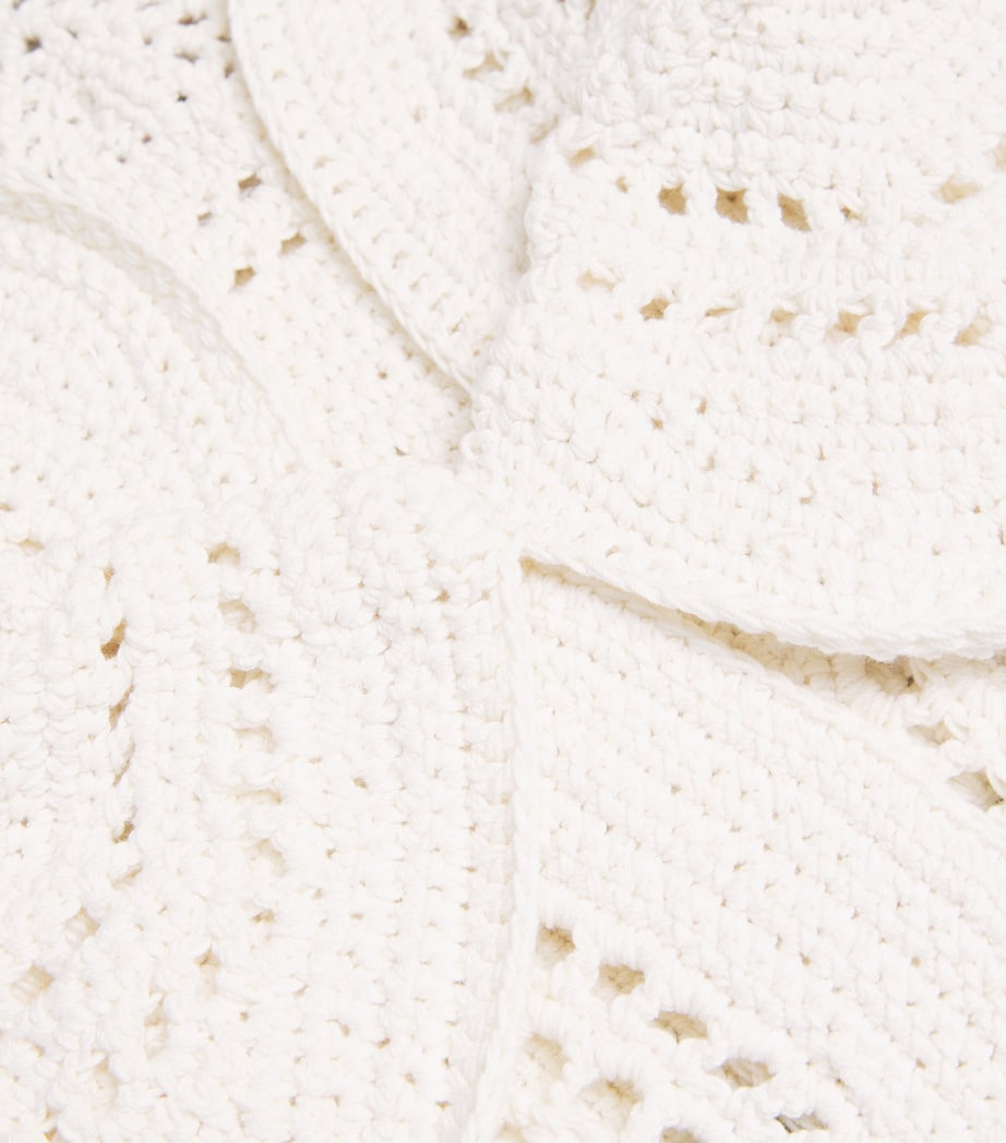 Crochet Emelia Crop Top OFF WHITE