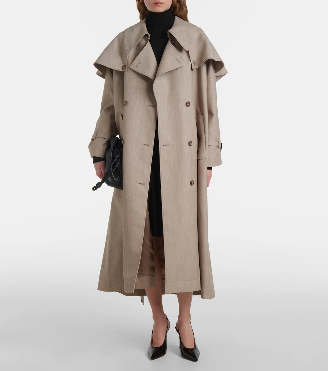 Altuzarra - Billie caped virgin wool trench coat
