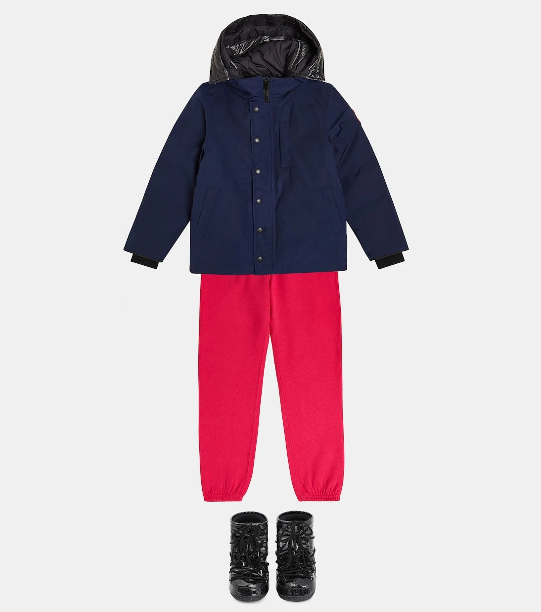 Moon Boot Kids - جزمة ثلج Icon Glitter مطاطية