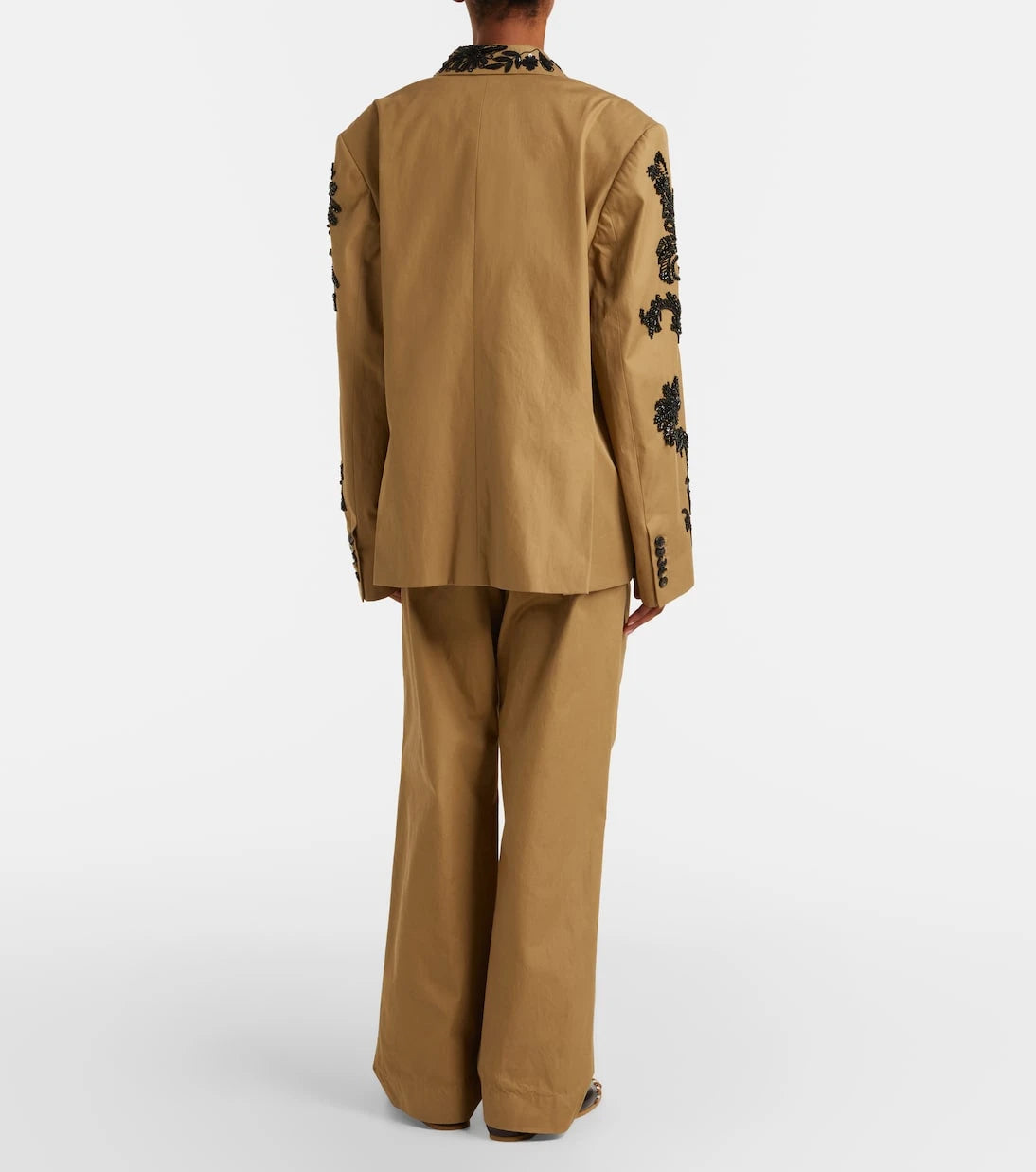 Dries Van Noten - Cotton wide-leg pants