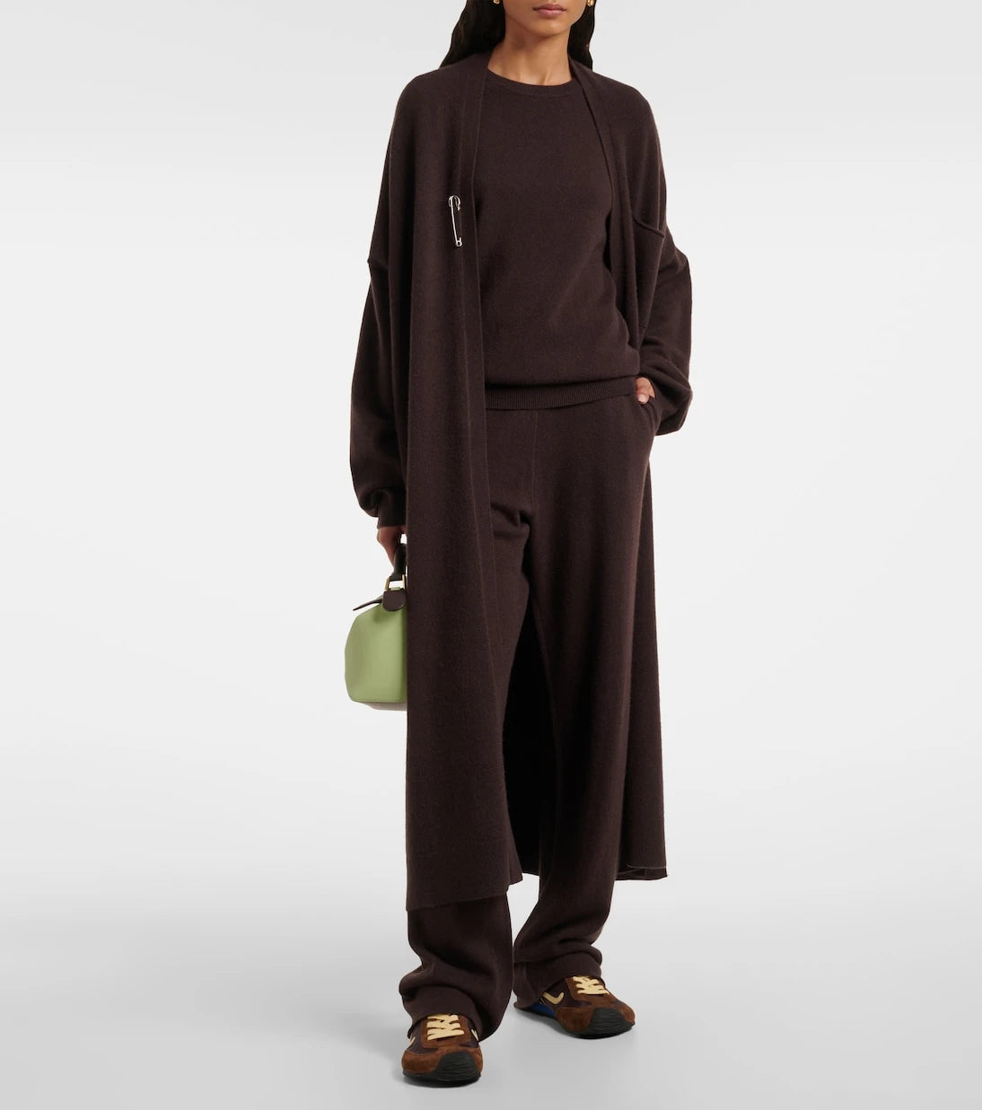 Extreme Cashmere - بنطلون مستقيم N°320 Rush من مزيج الكشمير
