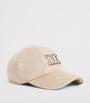 Beige Camel Fur Monogram Baseball Cap