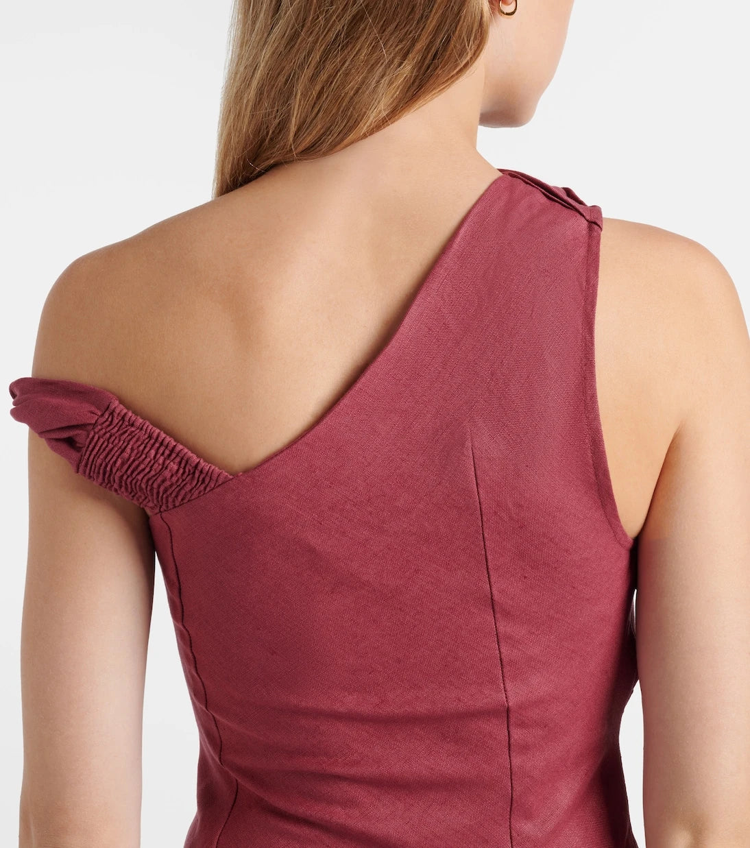 Faithfull - Suis asymmetric linen maxi dress