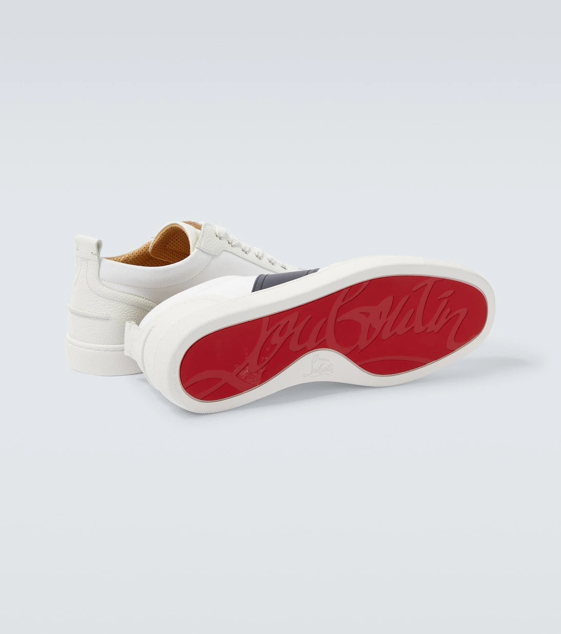 Christian Louboutin - حذاء رياضي ريترو من الجلد والقماش