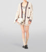 Neutral Cashmere Knitted Cardigan
