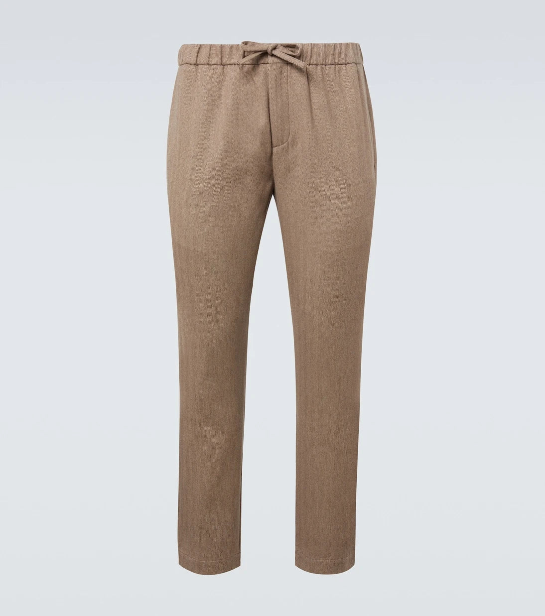 Frescobol Carioca - Oscar herringbone cotton-blend straight pants