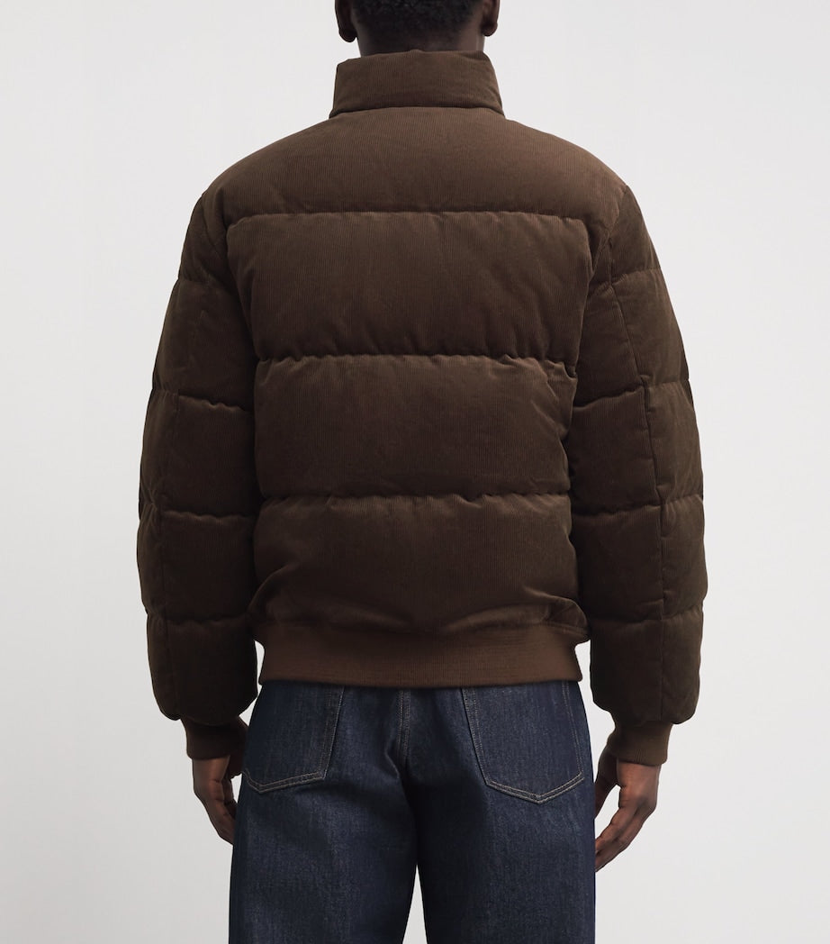 Polo Ralph Lauren Brown Cotton Corduroy Puffer Jacket