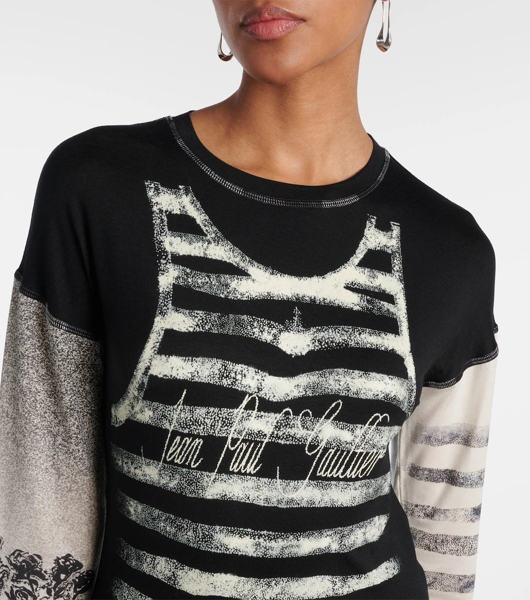 Jean Paul Gaultier - Printed jersey maxi dress