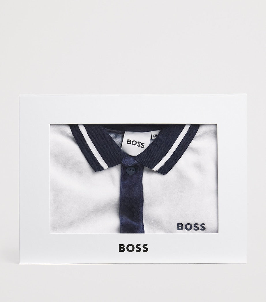 BOSS Kidswear Velvet Logo All-In-One