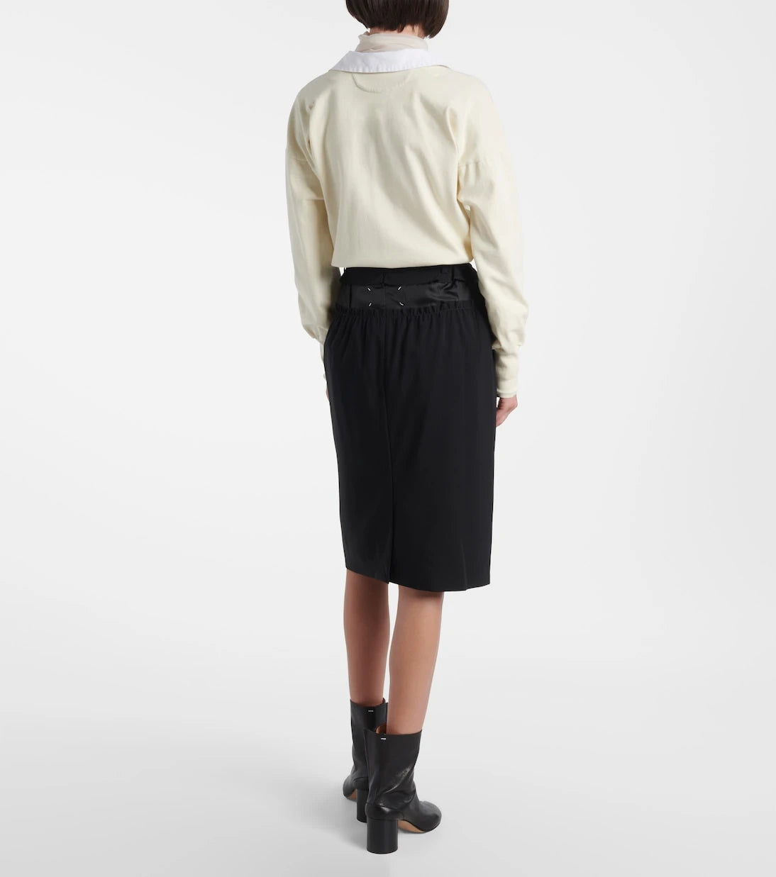 Maison Margiela - تنورة قلم رصاص بأربع غرز