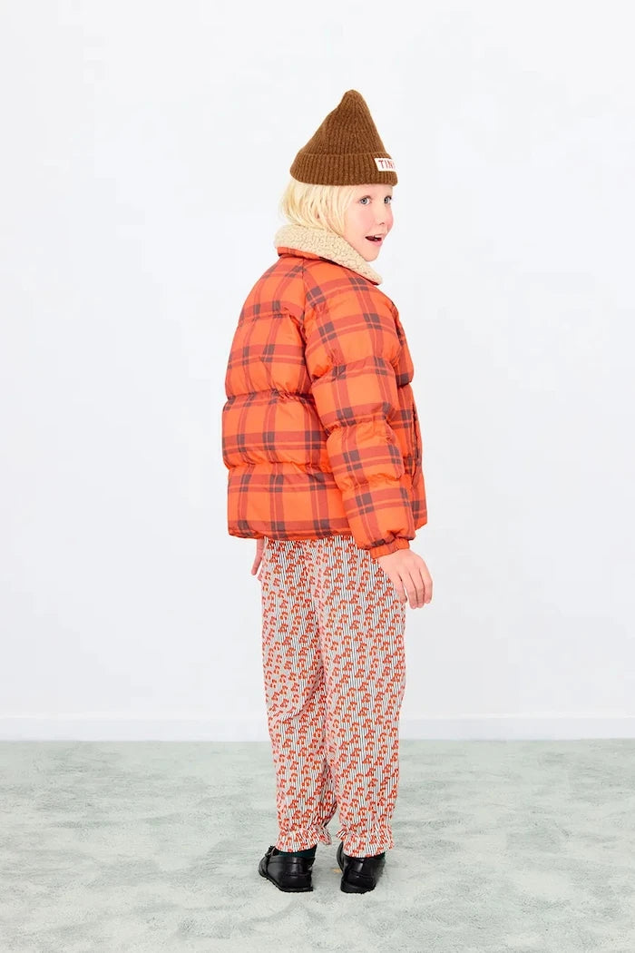 Детско яке Tinycottons CHECK PADDED JACKET