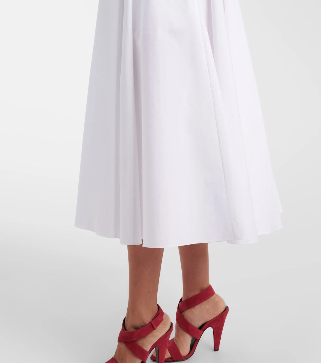 Alaïa - Cotton poplin midi dress