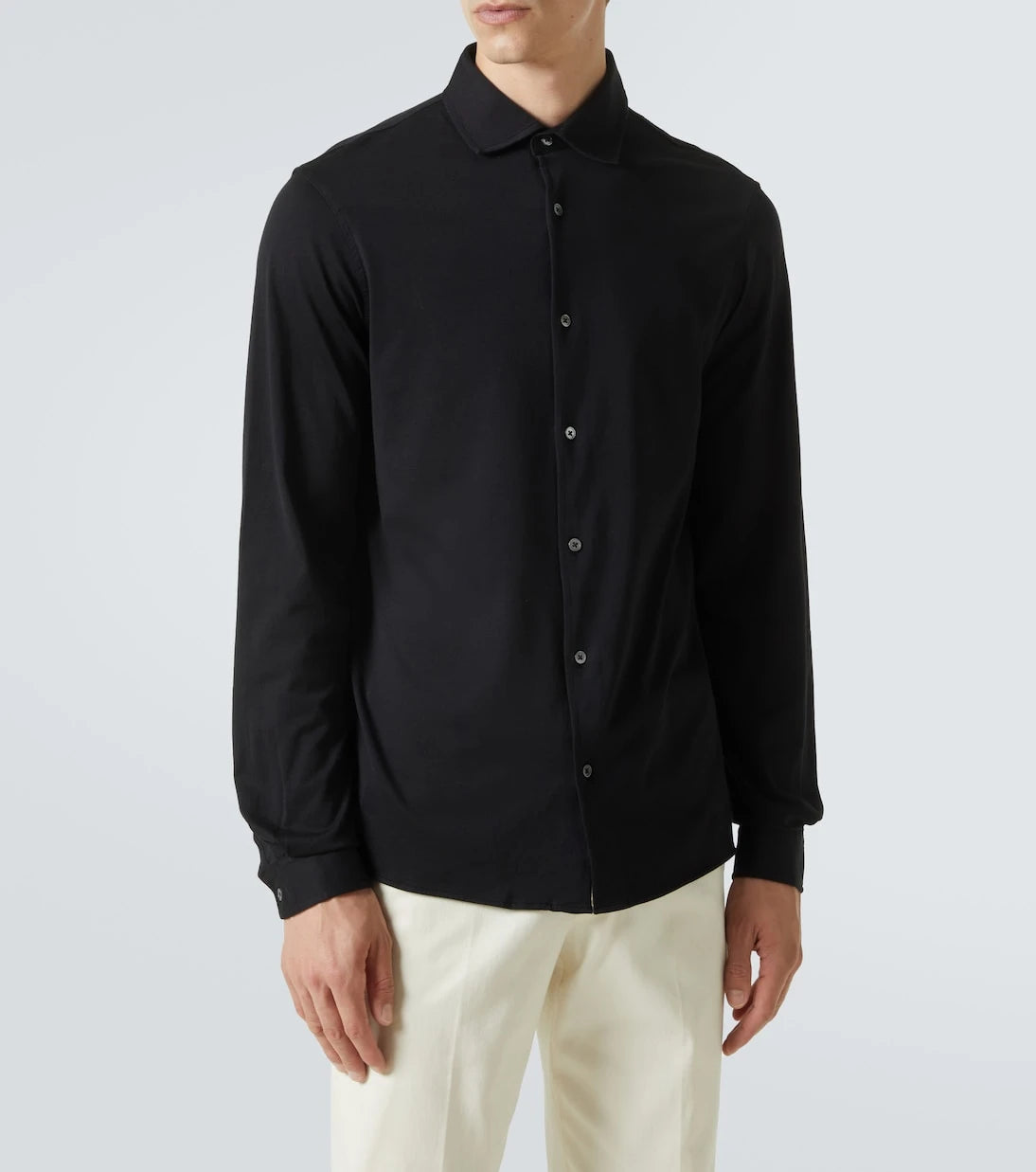 Thom Sweeney - قميص من جيرسي القطن
