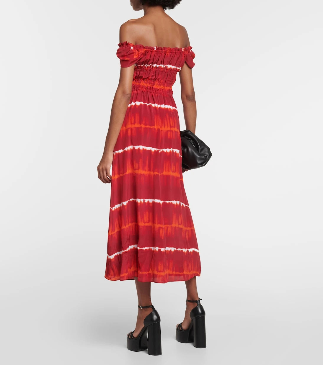Altuzarra - Printed off-shoulder silk midi dress