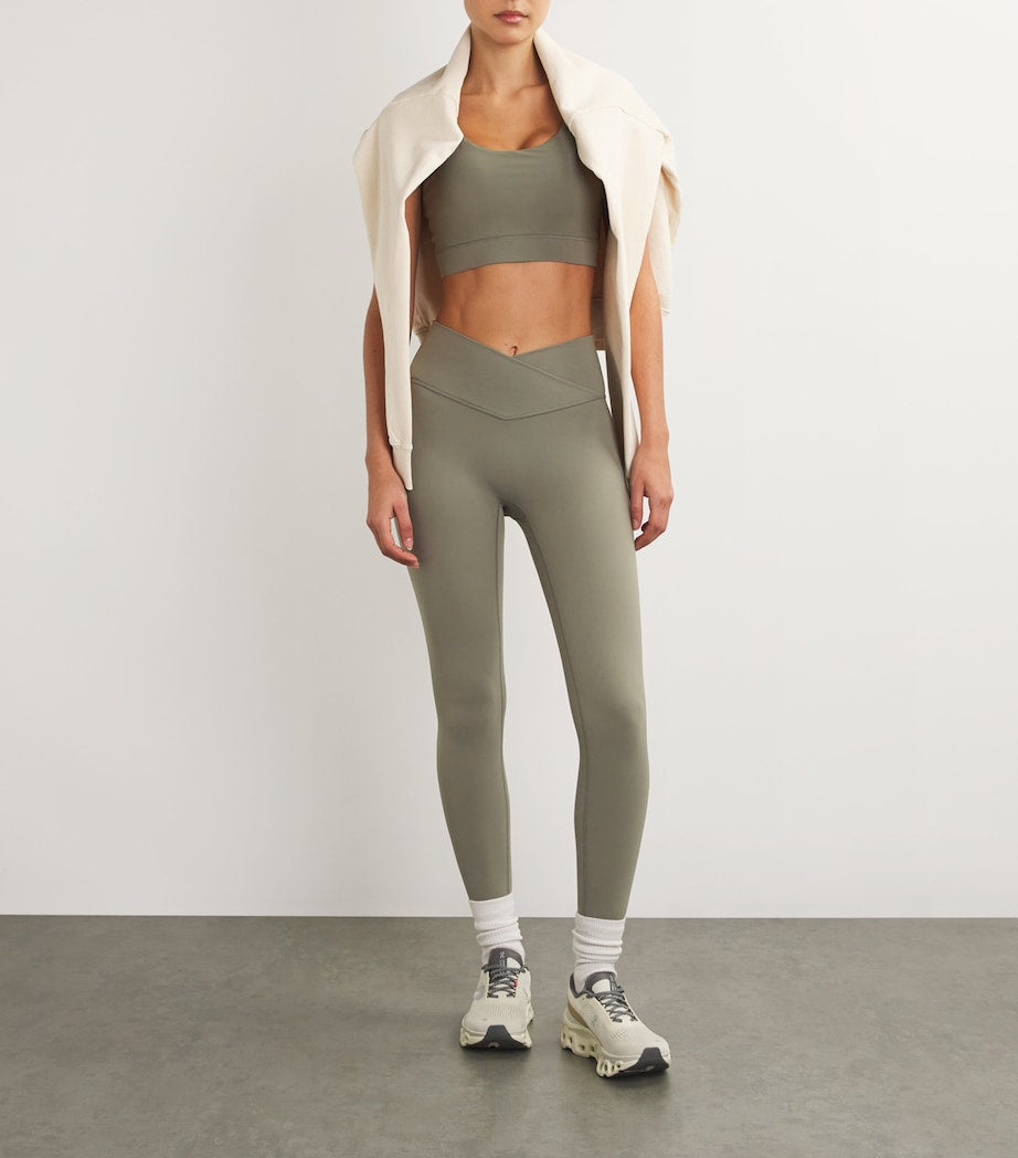 Adanola Green Ultimate Wrap Over Leggings