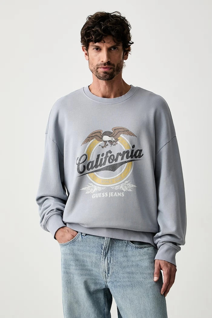 Guess Jeans erkek pamuklu sweatshirt