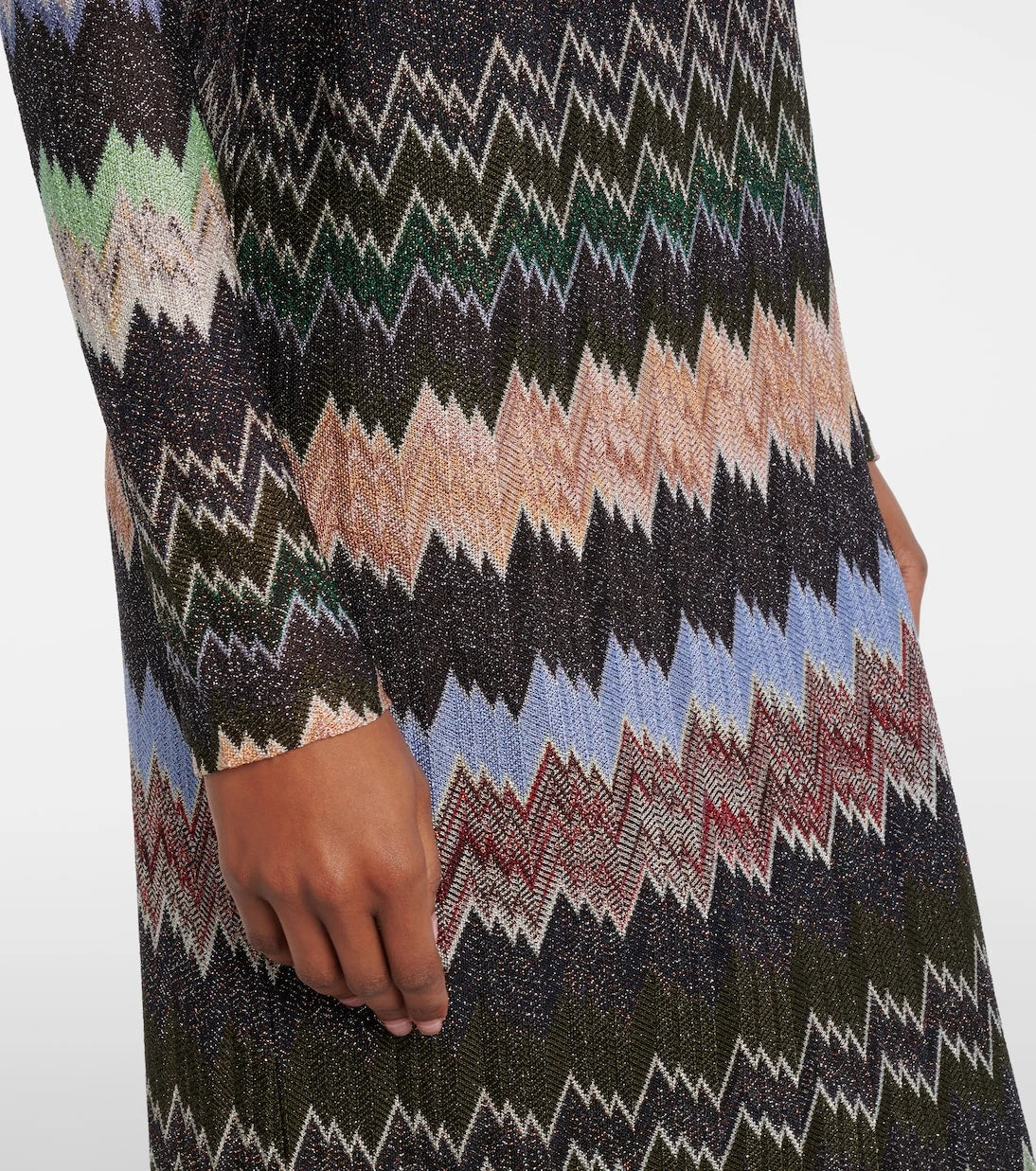 Missoni - فستان ماكسي من الجاكار اللامع