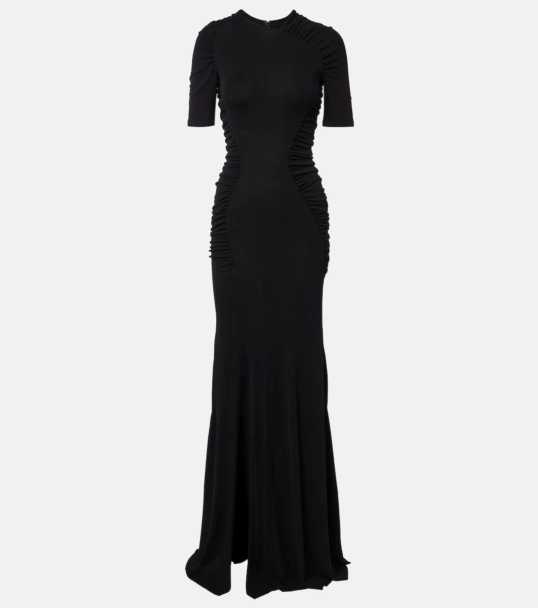 Victoria Beckham - Ruched crêpe jersey maxi dress