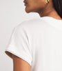 Eleventy White Cotton Contrast-Detail Short-Sleeve T-Shirt