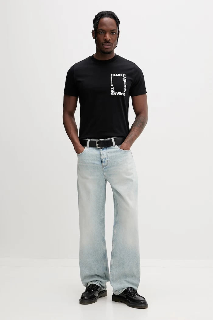 Karl Lagerfeld Jeans rahat kesim erkek kot pantolon