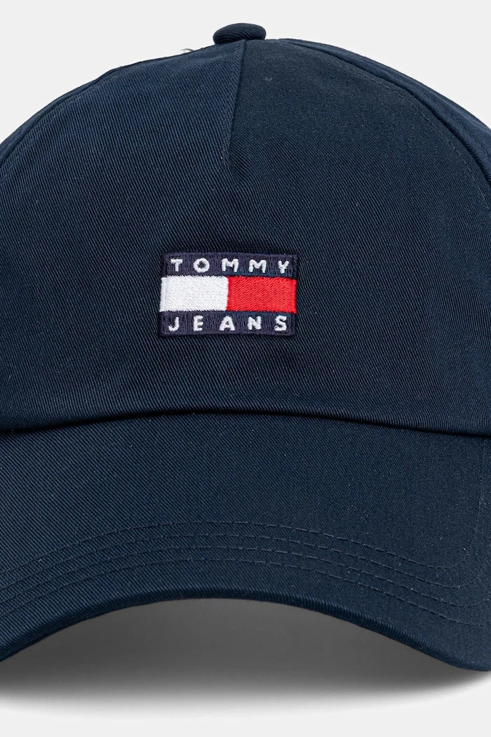 Tommy Jeans erkek pamuklu vizörlü şapka