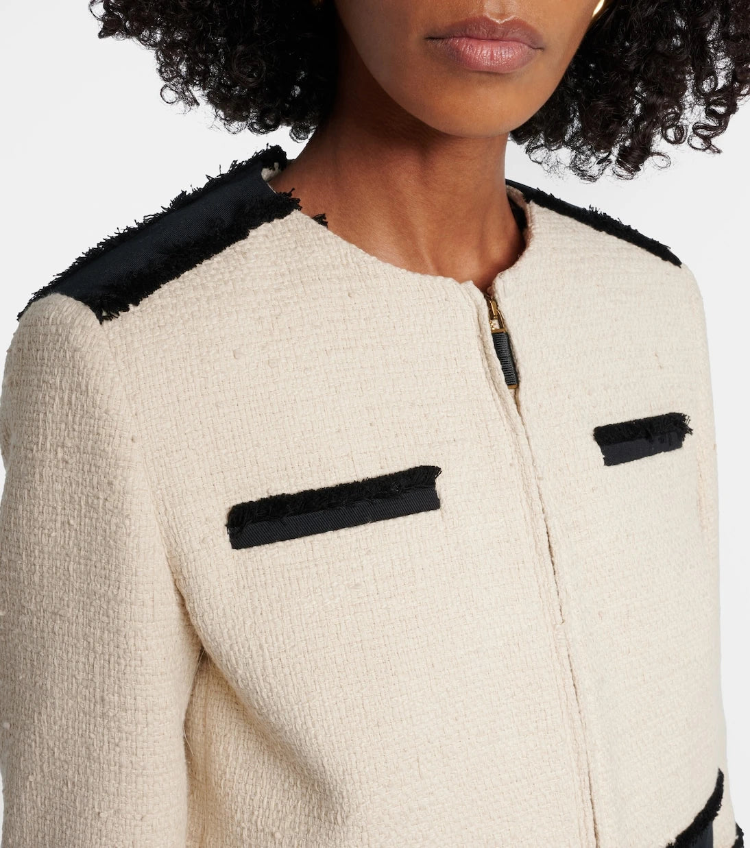 Max Mara - جاكيت باجايا من مزيج القطن والكتان