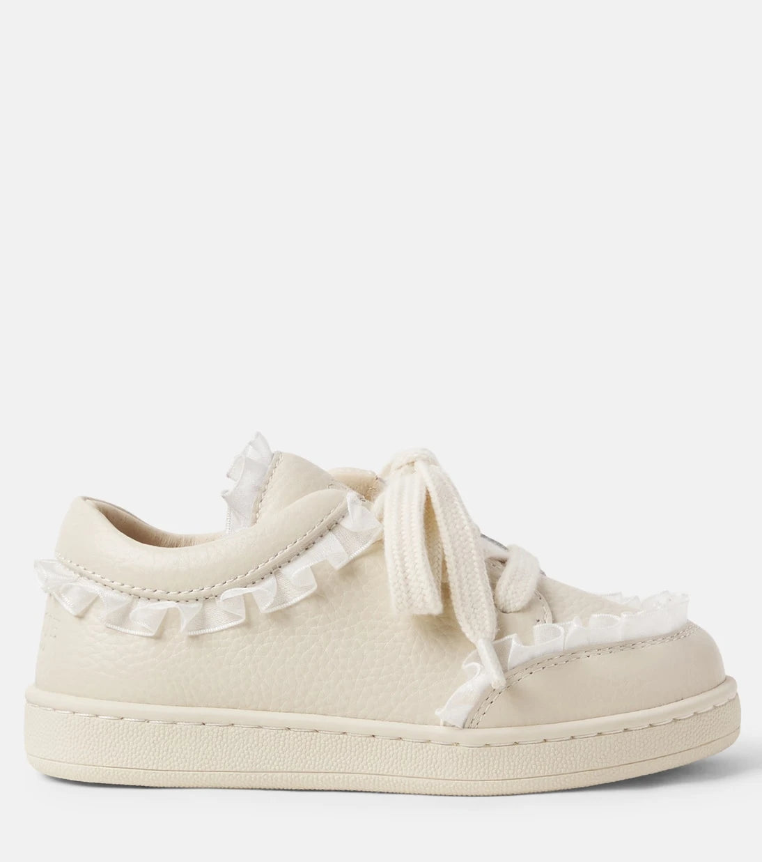 Donsje - Lisel tulle-trimmed leather sneakers