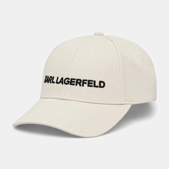 Памучна шапка с козирка Karl Lagerfeld K/ESSENTIAL