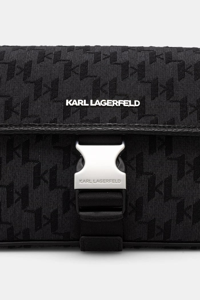 Karl Lagerfeld erkek omuz çantası, suni deriden, K/MONOGRAM