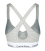 Grey Padded Logo Bralette