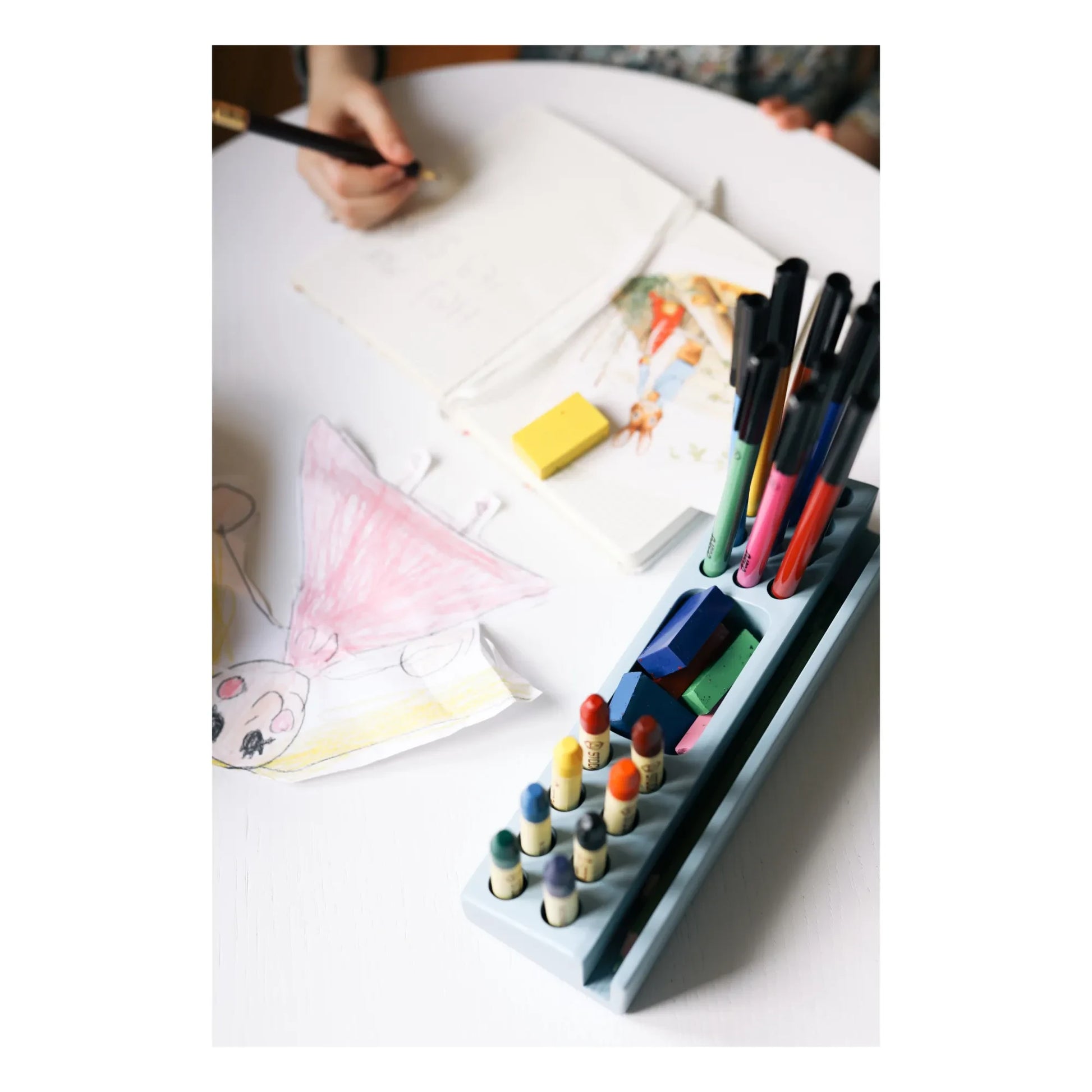 Nofred - Ash Wood Pencil Holder | Light blue