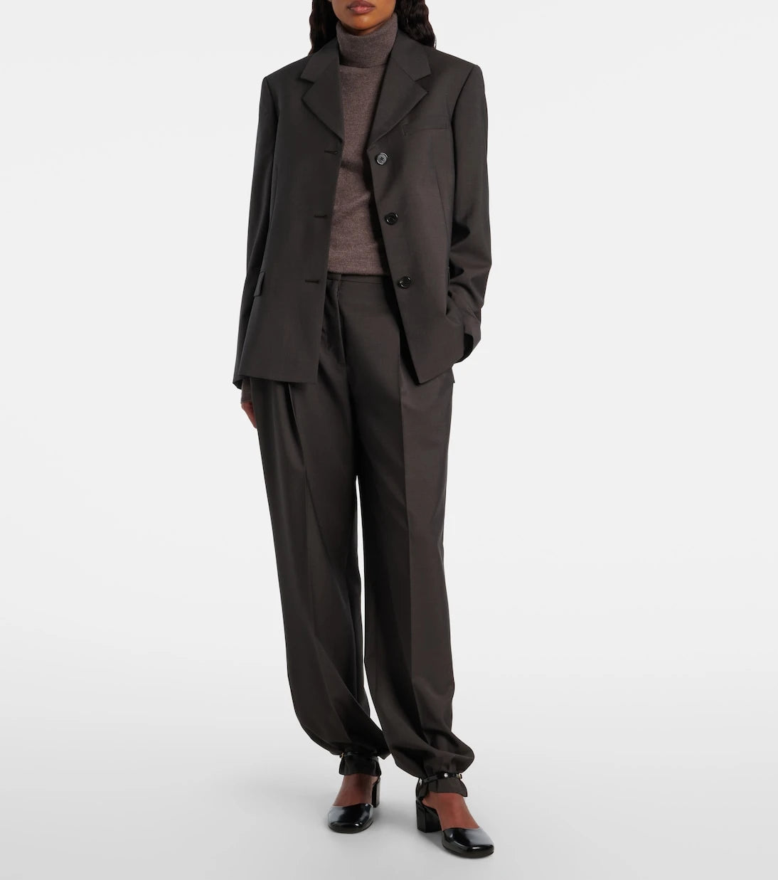 The Row - Mikkela high-rise wool and mohair pants