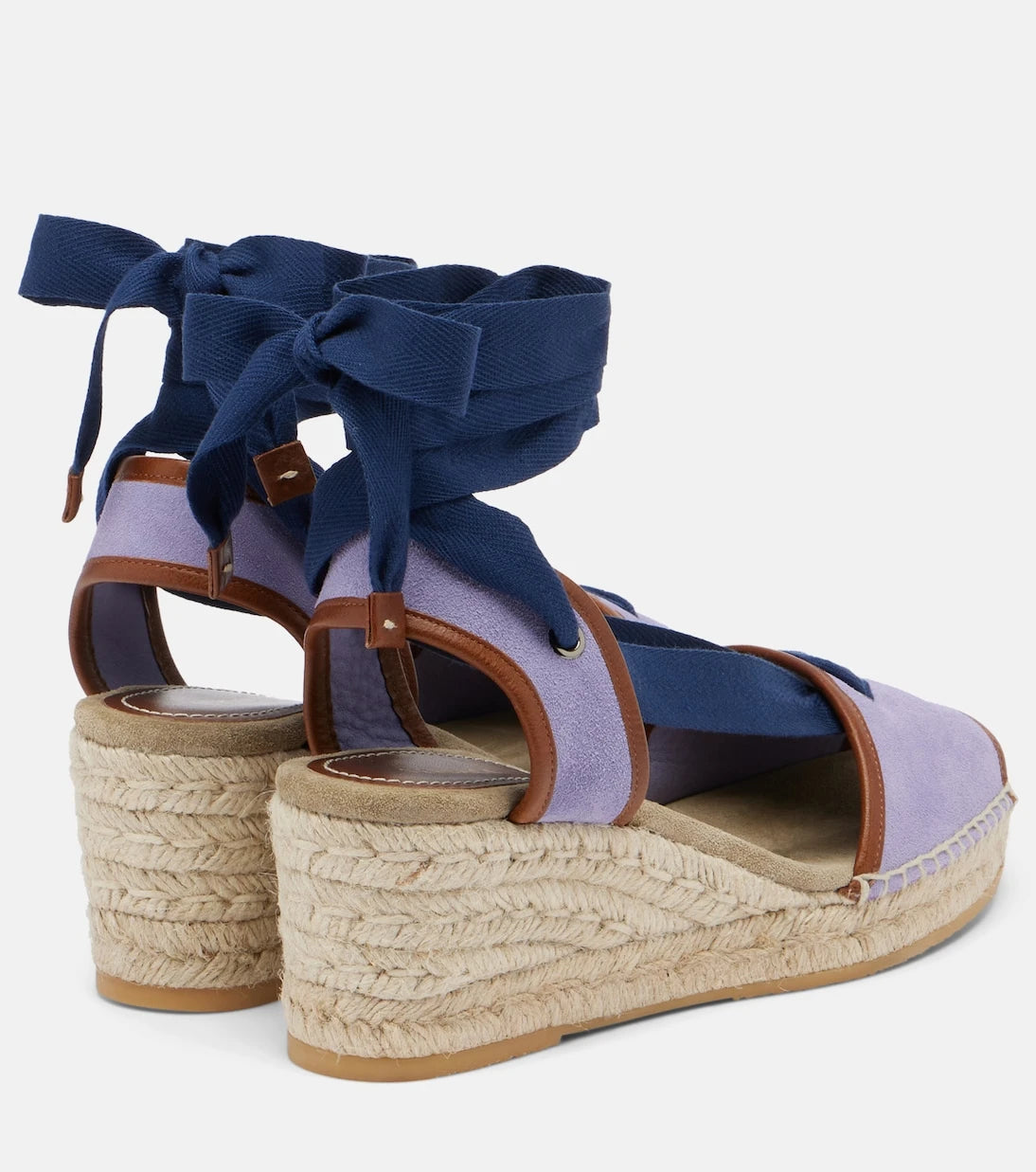 Versace - Lola suede espadrille wedges