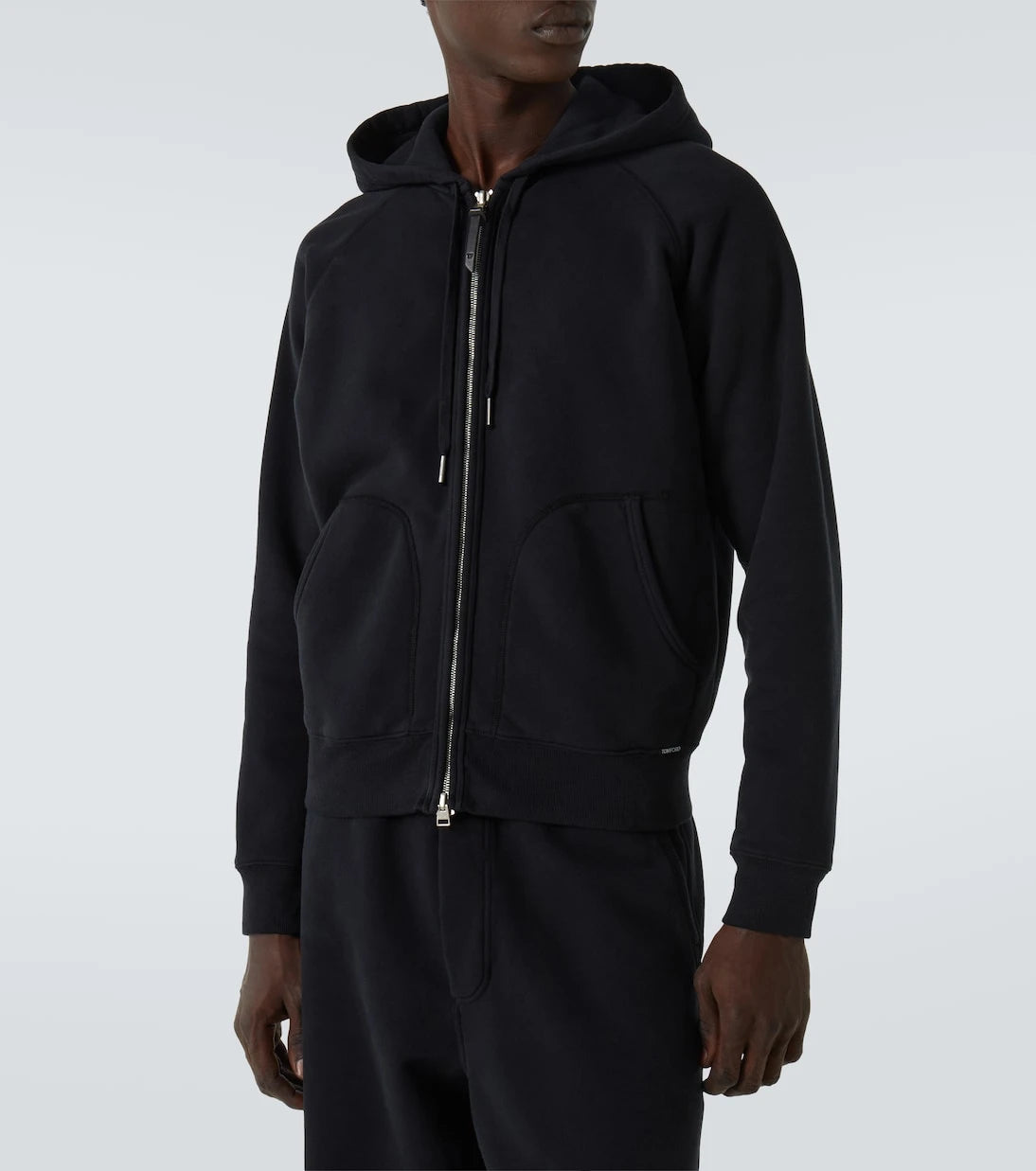 Tom Ford - Cotton jersey zip-up hoodie