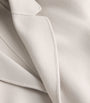 White Virgin Wool Wrap Coat
