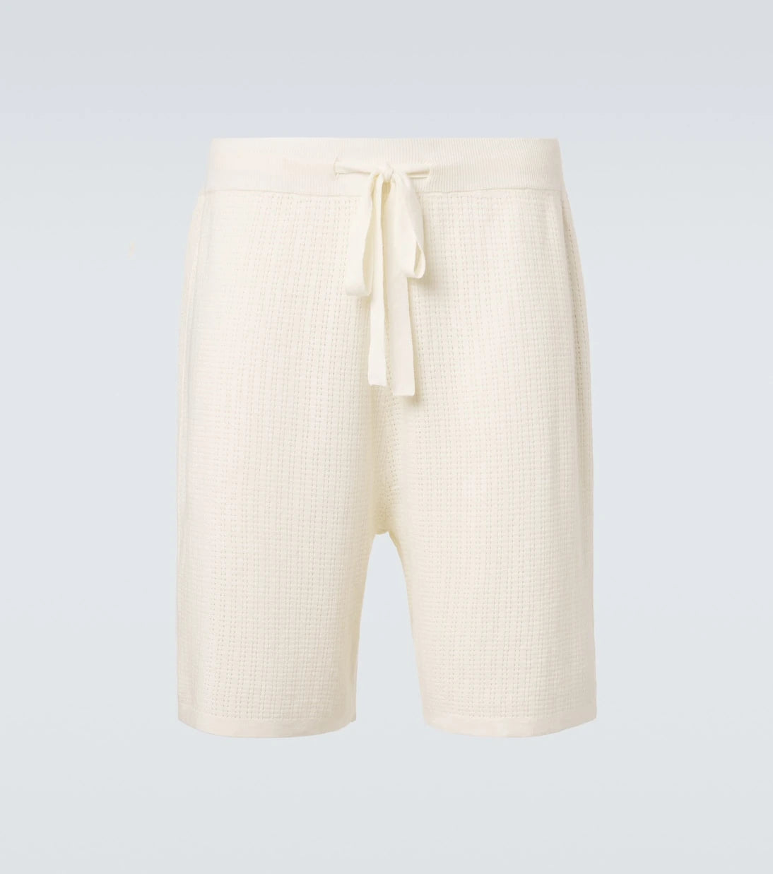 Commas - Crochet cotton and hemp Bermuda shorts