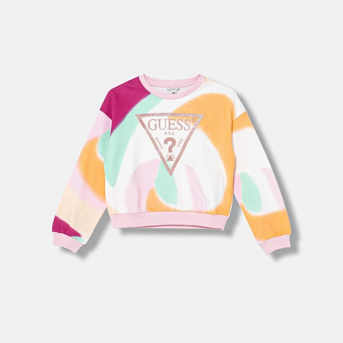 Детски памучен суичър Guess
