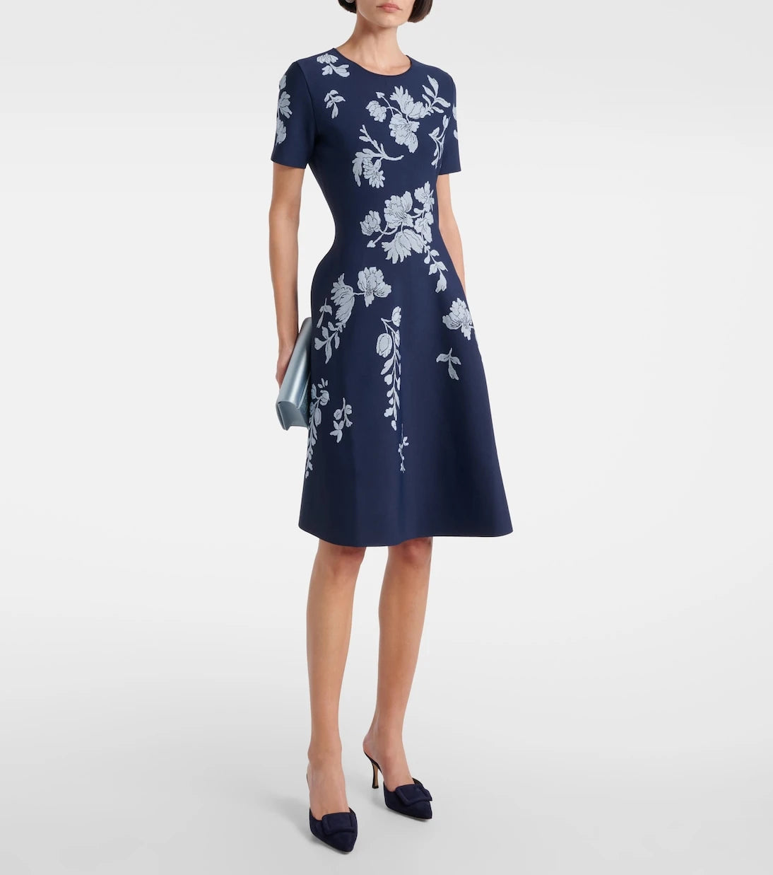 Carolina Herrera - Floral jacquard midi dress