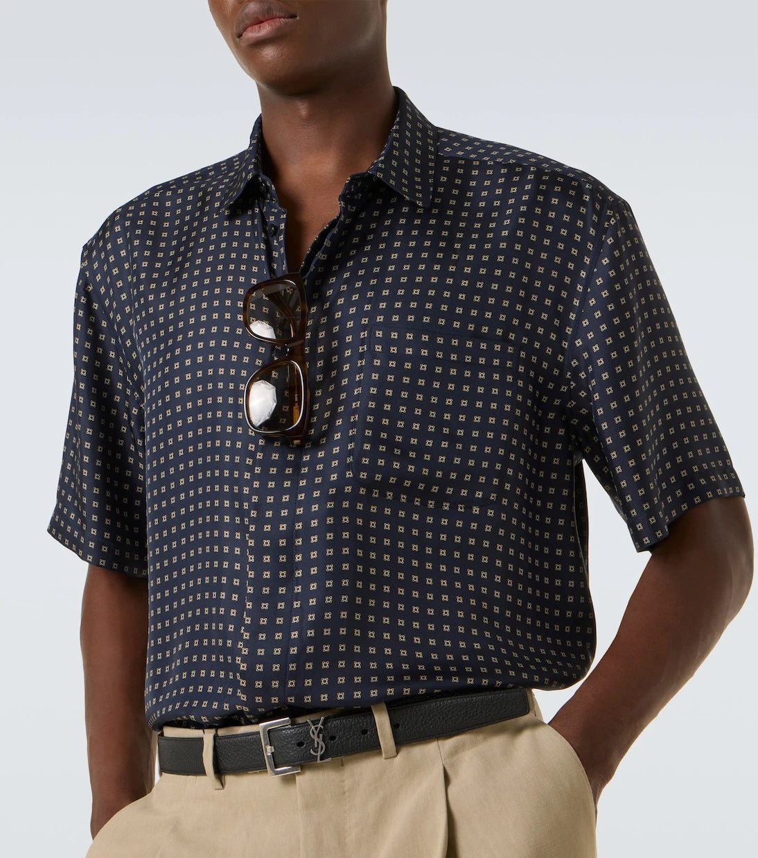 Saint Laurent - Printed silk shirt