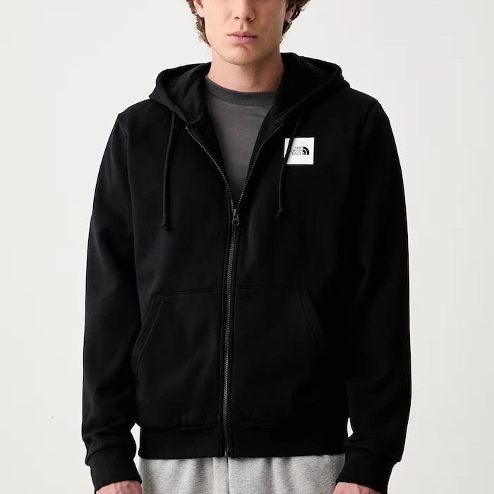 Kapüşonlu, fermuarlı erkek pamuklu The North Face Box Regular sweatshirt